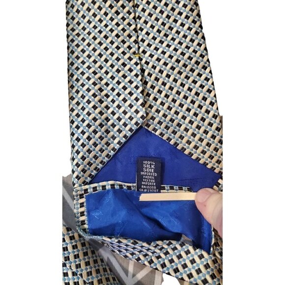 Nautica Blue, Navy, and Gray Men's Tie, 58 in. Long - Picture 4 of 5